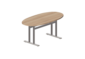 3D Tische - Tisch oval - Orangebox &ndash; CSO-8-16