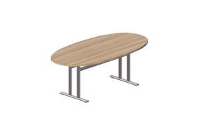 3D Tische - Tisch oval - Orangebox &ndash; CSO-10-20