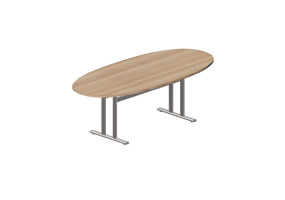 3D Tische - Tisch oval - Orangebox &ndash; CSO-10-22
