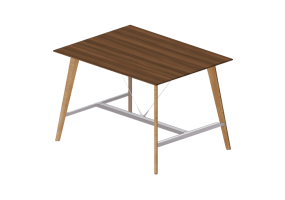 Mesas 3D - Mesa de reuni&atilde;o - Orangebox - Cubb-RCP-05