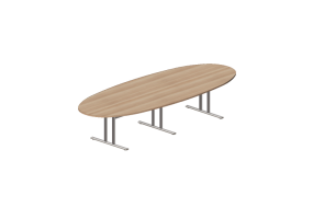3D Tische - Tisch oval - Orangebox - CSO-14-36
