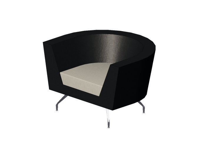 Poltronas 3D - Sofá com encosto baixo - Orangebox –... Poltronas 3D - Sofá com encosto baixo - Orangebox –...