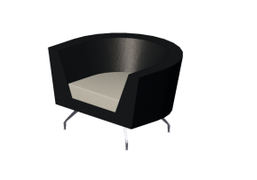 Poltronas 3D - Sof&aacute; con respaldo bajo - Orangebox &ndash; Cwtch-21-LB