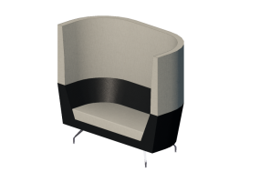3D Arm Chairs - Sofa with high backrest- Orangebox &ndash; Cwtch-08-HB