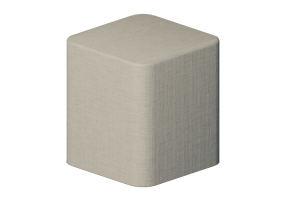 3D Sessel - Polsterhocker - Orangebox &ndash; BLIGH-01