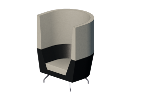 Poltronas 3D - Sof&aacute; com encosto alto - Orangebox &ndash; Cwtch-01-HB