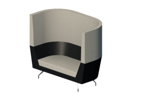 Poltronas 3D - Sof&aacute; com encosto alto - Orangebox &ndash; Cwtch-02-HB