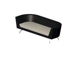 Poltronas 3D - Sof&aacute; com encosto baixo - Orangebox &ndash; Cwtch-23-LB
