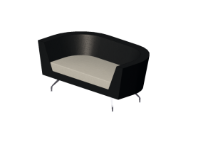 Fauteuil 3D - Canap&eacute; avec dossier bas - Orangebox &ndash; Cwtch-22-LB