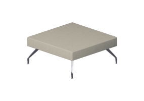 3D Sessel - Einsitziges niedriges Bankmodul &ndash; CWTCH-31-BE
