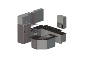 3D Kitchens - Kitchen complete with appliances - Panda - Kitchen 1