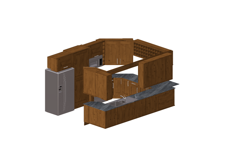 Cucine 3D - Cucina completa di elettrodomestici - Panda -... Cucine 3D - Cucina completa di elettrodomestici - Panda -...