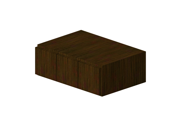 3D Furniture - Wooden cabinet with three drawers - Panda -... 3D Furniture - Wooden cabinet with three drawers - Panda -...