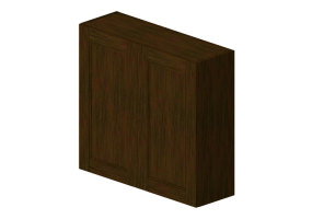 Muebles 3D - Mueble de madera con dos puertas - Panda - W3936