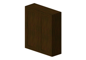 Muebles 3D - Mueble de madera con dos puertas - Panda - W3642