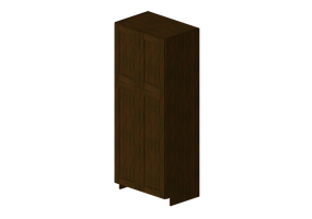 Muebles 3D - Mueble de madera con cuatro hojas - Panda - PC3690A