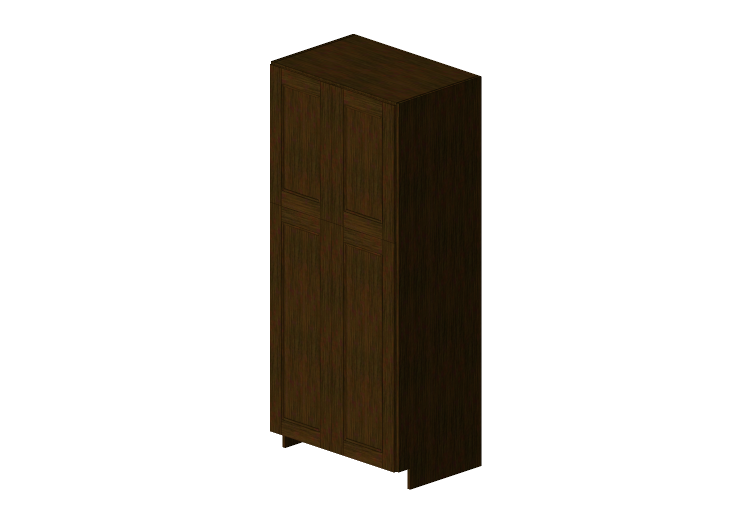 Muebles 3D - Mueble de madera con cuatro hojas - Panda -... Muebles 3D - Mueble de madera con cuatro hojas - Panda -...