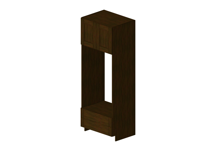 Muebles 3D - Mueble de madera con dos puertas y dos cajones... Muebles 3D - Mueble de madera con dos puertas y dos cajones...