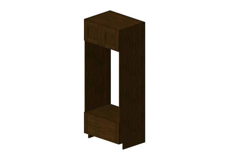 Mobili 3D - Mobile in legno con due ante e due cassetti -... Mobili 3D - Mobile in legno con due ante e due cassetti -...