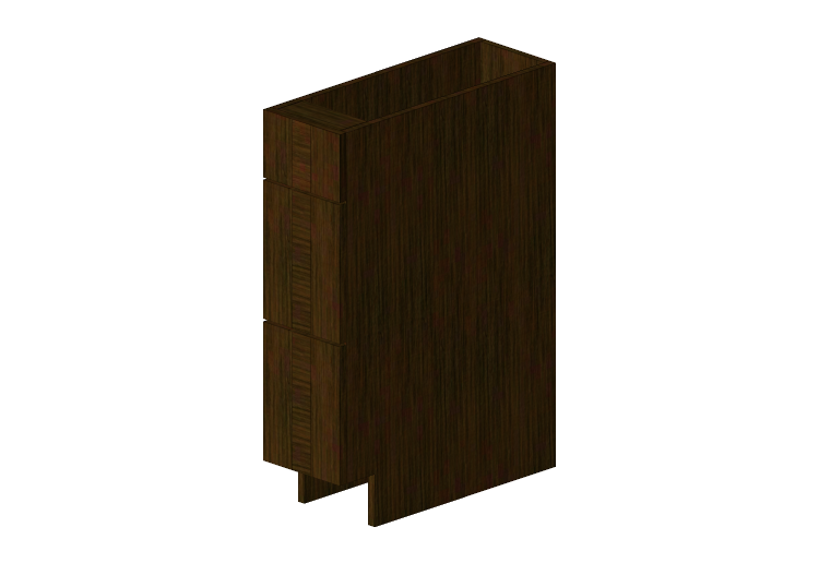 Muebles 3D - Mueble de madera con tres cajones - Panda -... Muebles 3D - Mueble de madera con tres cajones - Panda -...