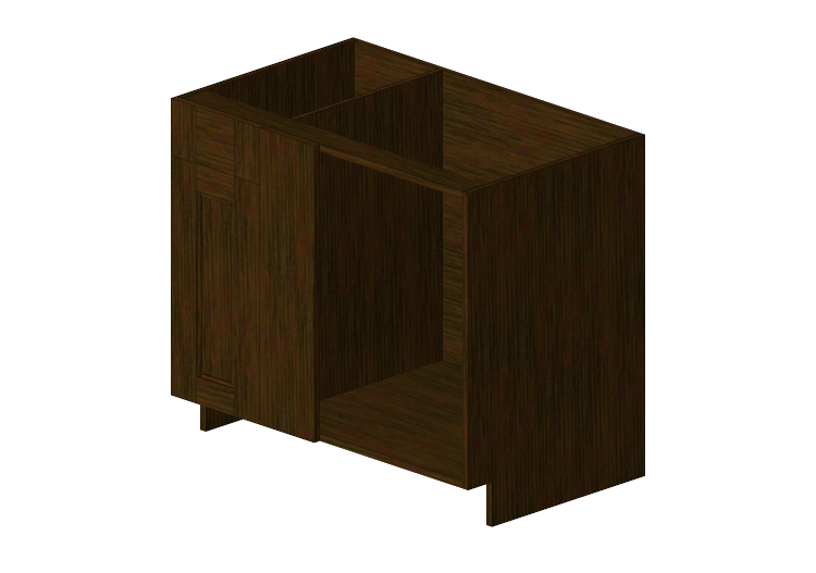 Muebles 3D - Mueble de madera con una hoja - Panda - BBC39... Muebles 3D - Mueble de madera con una hoja - Panda - BBC39...