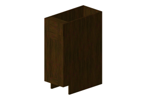 Mobili 3D - Mobile in legno con un&rsquo;anta - Panda - B12