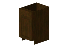 3D Furniture - Wooden cabinet with one door panel - Panda - B18