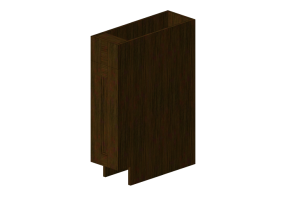 Meubles 3D - Meuble en bois avec un vantail - Panda - B09
