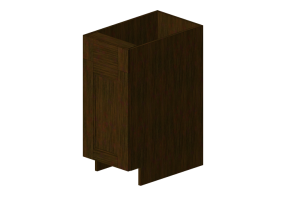 3D Furniture - Wooden cabinet with one door panel - Panda - B15