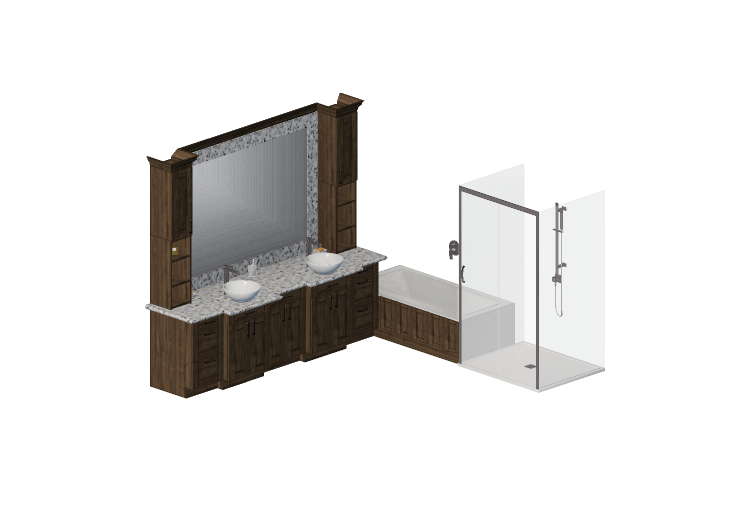 Meubles 3D - Meuble salle de bain - Panda - Double sink -... Meubles 3D - Meuble salle de bain - Panda - Double sink -...