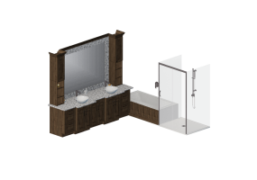 Mobili 3D - Mobile bagno - Panda - Double sink
