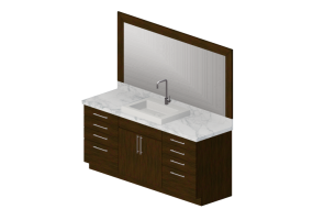 Mobili 3D - Mobile bagno - Panda - Manhattan