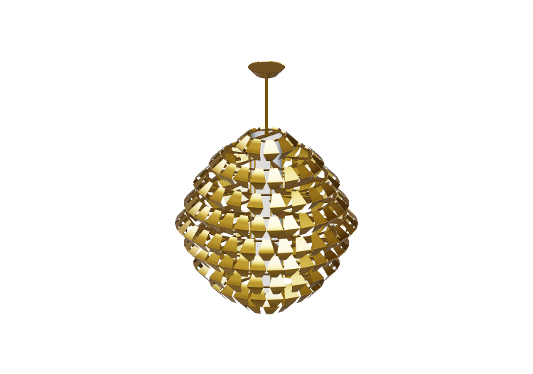 3D Schwebende Lampe - Hängelampe - Panzeri – Agave -... 3D Schwebende Lampe - Hängelampe - Panzeri – Agave -...