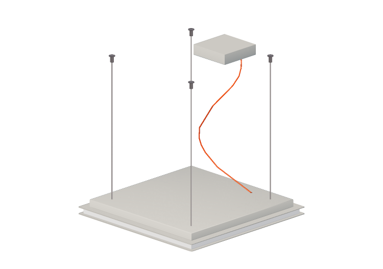 Lâmpada pingente 3D - Luminária pendente - Panzeri – Flat -... Lâmpada pingente 3D - Luminária pendente - Panzeri – Flat -...