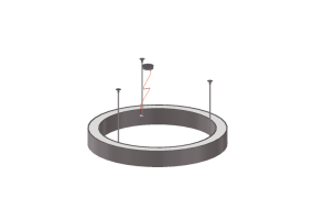 L&acirc;mpada pingente 3D - Lumin&aacute;ria pendente - Panzeri &ndash; Golden Ring