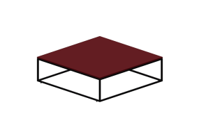 3D Tisch - Couchtisch aus Metall - Prima Linea - Aeron