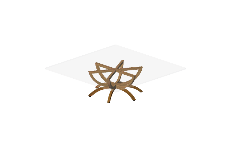 Mesas 3D - Mesa de vidro - Prima Linea - Lily - Prima Linea Mesas 3D - Mesa de vidro - Prima Linea - Lily - Prima Linea