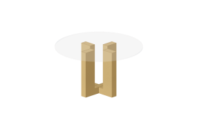 Tables 3D - Table en verre - Prima Linea - Kenzo