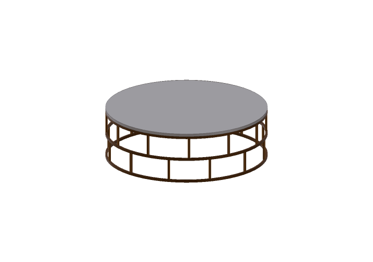 3D Tables - Metal coffee table - Prima Linea - Santiago -... 3D Tables - Metal coffee table - Prima Linea - Santiago -...