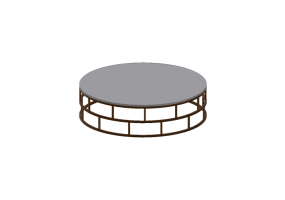 Mesas 3D - Mesita de metal - Prima Linea - Santiago
