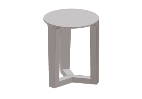 3D Tisch - Couchtisch aus Metall - Prima Linea - Kube
