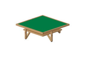 3D Tisch - Couchtisch aus Holz - Prima Linea - Joy