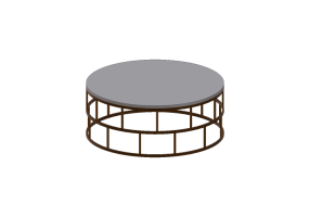 3D Tables - Metal coffee table - Prima Linea - Santiago
