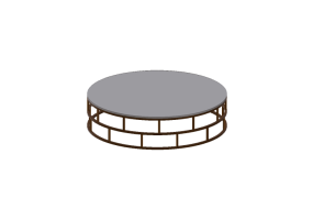 Mesas 3D - Mesita de metal - Prima Linea - Santiago