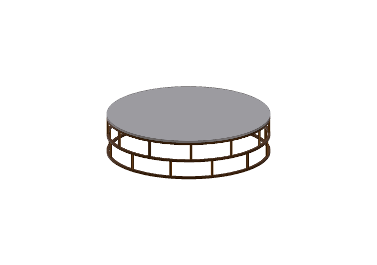 Tables 3D - Petite table en métal - Prima Linea - Santiago... Tables 3D - Petite table en métal - Prima Linea - Santiago...