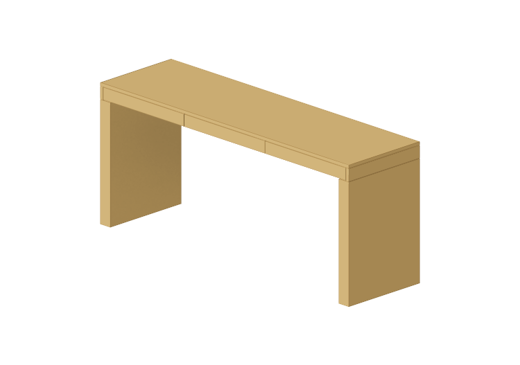 Tables 3D - Bureau en bois laqué - Prima Linea - Fly -... Tables 3D - Bureau en bois laqué - Prima Linea - Fly -...