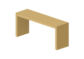 Tavoli 3D - Scrivania in legno laccato - Prima Linea - Fly