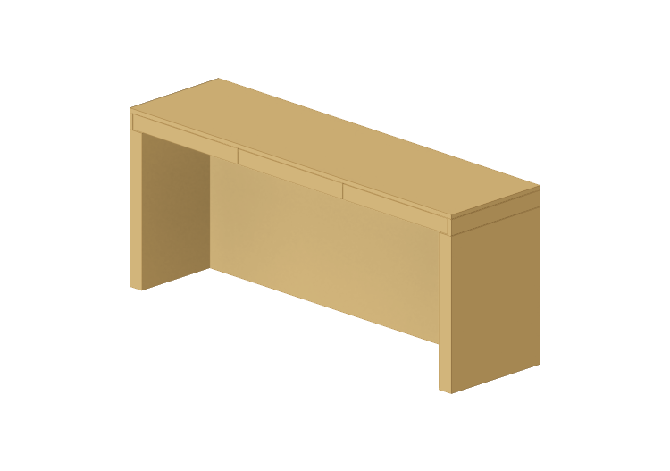 Mesas 3D - Escritorio de madera lacada - Prima Linea - Fly... Mesas 3D - Escritorio de madera lacada - Prima Linea - Fly...
