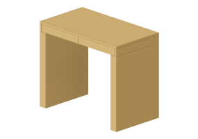Tables 3D - Bureau en bois laqu&eacute; - Prima Linea - Fly