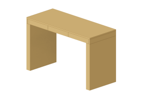 3D Tisch - Schreibtisch aus lackiertem Holz - Prima Linea - Fly